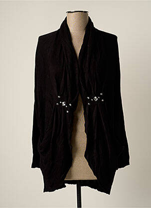 Gilet manches longues stretch noir MINE DE RIEN femme