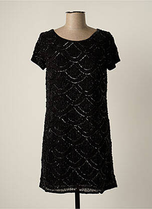 Robe courte manches courtes manches courtes noir MINE DE RIEN femme