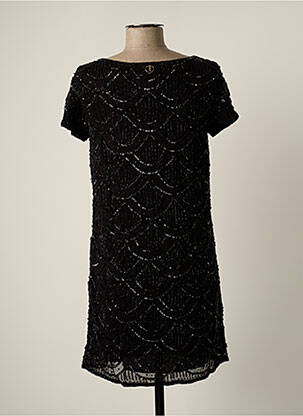 Robe courte manches courtes manches courtes noir MINE DE RIEN femme