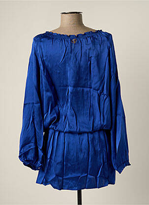 Tunique manches longues manches longues bleu MINE DE RIEN femme