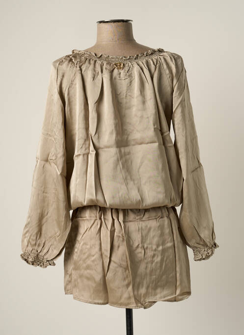 Tunique manches longues beige MINE DE RIEN pour femme