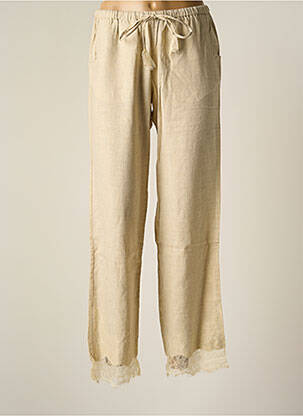 Pantalon droit poches beige BY SOPHIE femme