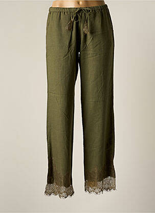 Pantalon droit poches vert BY SOPHIE femme