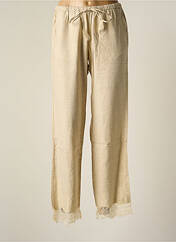 Pantalon droit beige BY SOPHIE pour femme seconde vue