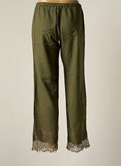 Pantalon droit vert BY SOPHIE pour femme seconde vue