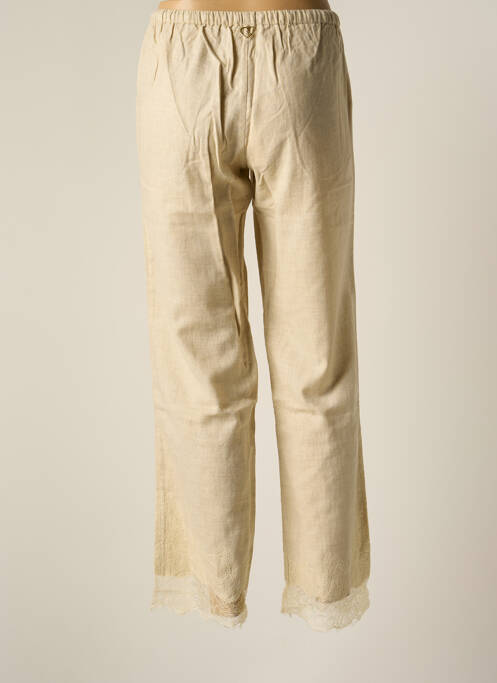 Pantalon droit beige BY SOPHIE pour femme
