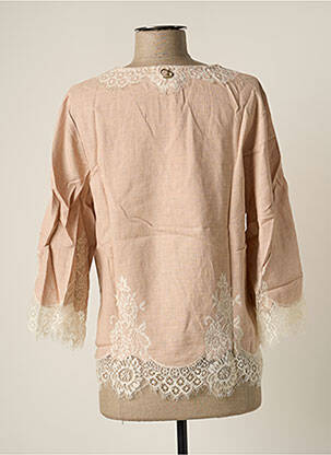 Blouse manches 3/4 manches 3/4 rose BY SOPHIE femme