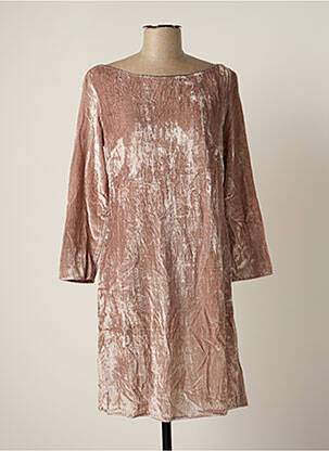 Robe mi-longue manches longues manches longues rose BY SOPHIE femme