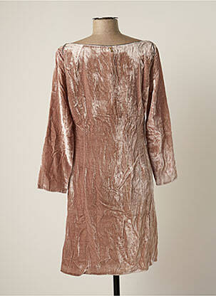 Robe mi-longue manches longues manches longues rose BY SOPHIE femme