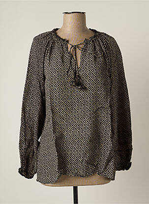 Blouse manches longues manches longues noir BY SOPHIE femme