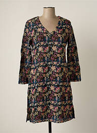 Robe mi-longue manches 3/4 manches 3/4 bleu BY SOPHIE femme