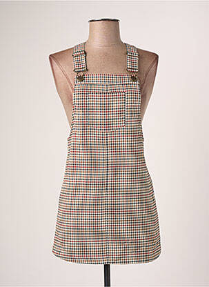 Robe mi-longue sans manche sans manche beige CREEKS femme