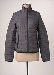 Doudoune poches sans capuche gris KARIBAN femme