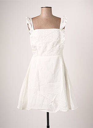 Robe courte blanc CALIE pour femme