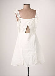 Robe courte blanc CALIE pour femme seconde vue