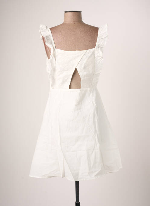 Robe courte blanc CALIE pour femme