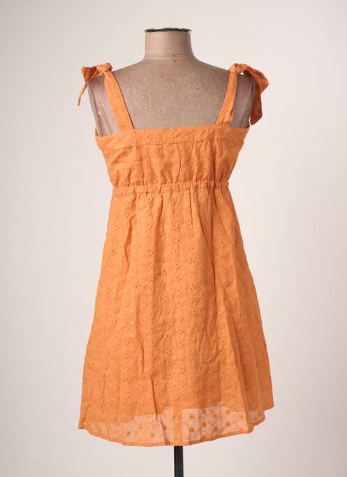 Robe courte orange CALIE pour femme