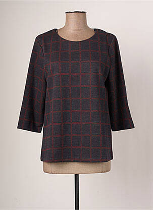 Pull stretch manches 3/4 bleu DAMART femme