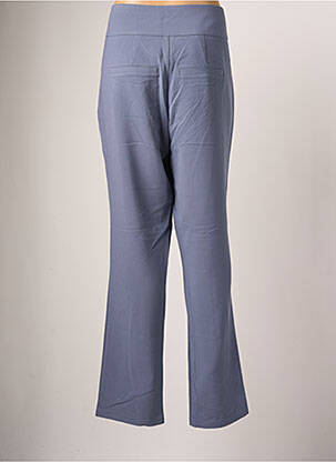 Pantalon droit tissage popeline taille normale bleu DAMART femme
