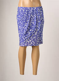 Jupe mi-longue coupe droite violet BREAL femme