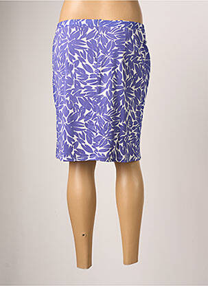 Jupe mi-longue coupe droite violet BREAL femme