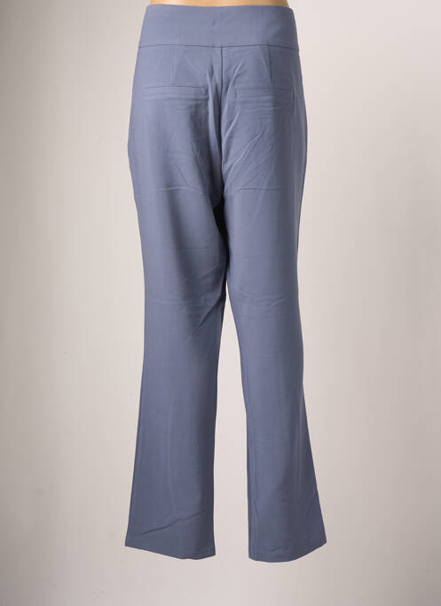 Pantalon droit tissage popeline taille normale bleu DAMART femme