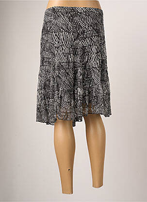 Jupe mi-longue coupe évasée noir INFLUX femme