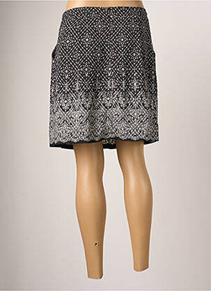 Jupe courte coupe droite noir INFLUX femme