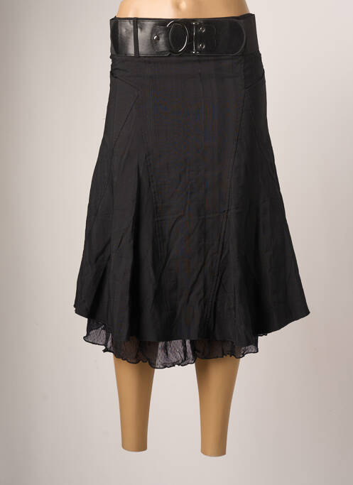 Jupe mi-longue taille haute noir ARMAND THIERY femme