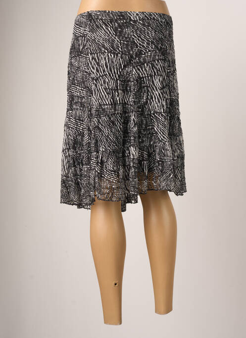 Jupe mi-longue noir INFLUX pour femme