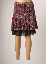 Jupe courte coupe évasée rouge MOKA'S femme