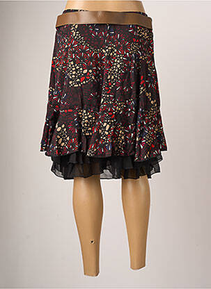 Jupe courte coupe évasée noir MOKA'S femme