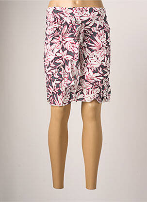 Jupe courte coupe droite rose BREAL femme