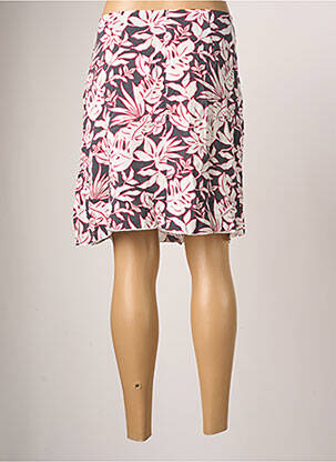 Jupe courte coupe droite rose BREAL femme