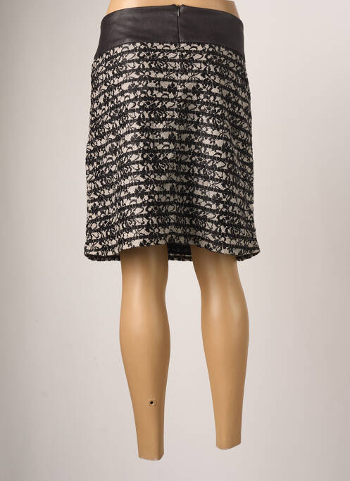 Jupe mi-longue noir MOKA'S pour femme