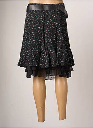 Jupe courte coupe évasée noir MOKA'S femme