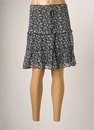 Jupe courte coupe évasée bleu BREAL femme