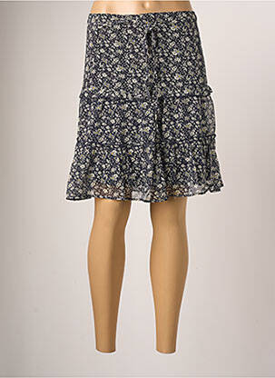 Jupe courte coupe évasée bleu BREAL femme