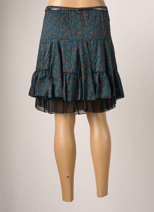 Jupe courte bleu MOKA'S pour femme