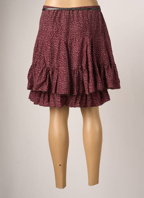 Jupe courte rouge MOKA'S pour femme