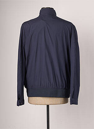 Blouson finition bords-côtes bleu BELLUCCI homme