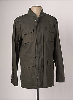 Parka manches longues sans capuche vert LINO CLEMENTE homme