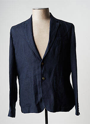 Veste casual coupe droite bleu BICYCLE LINE homme