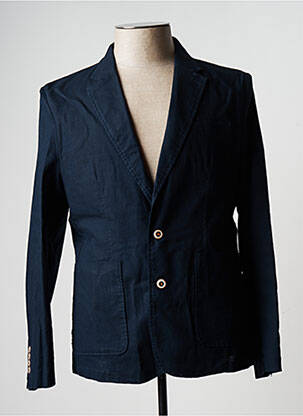 Veste casual fermeture boutonnée sur le devant bleu LINO CLEMENTE homme