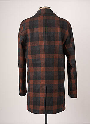 Manteau long coupe droite sans capuche marron JACK & JONES homme