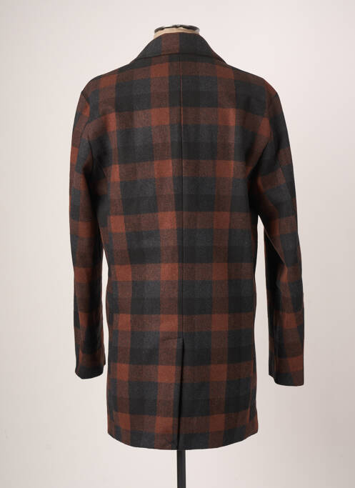 Manteau long marron JACK & JONES pour homme