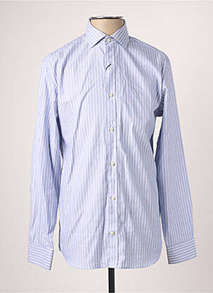 Chemise manches longues imprimé rayures bleu JACK & JONES homme