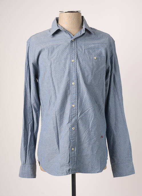 Chemise manches longues bleu JACK & JONES pour homme