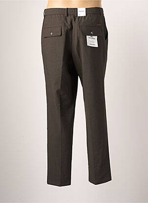 Pantalon droit stretch taille haute marron JACK & JONES homme