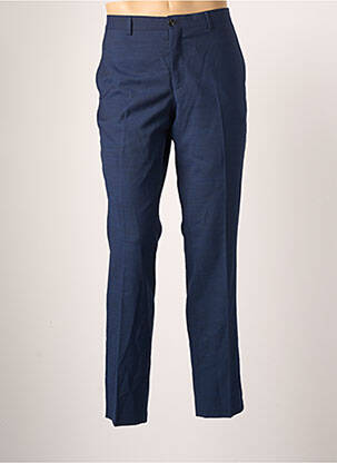 Pantalon slim tissage popeline taille haute bleu JACK & JONES homme
